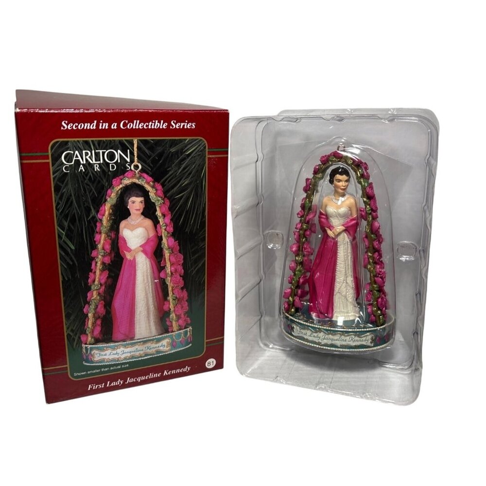 First Lady  Jacqueline Kennedy Ornament Carlton Cards 1999